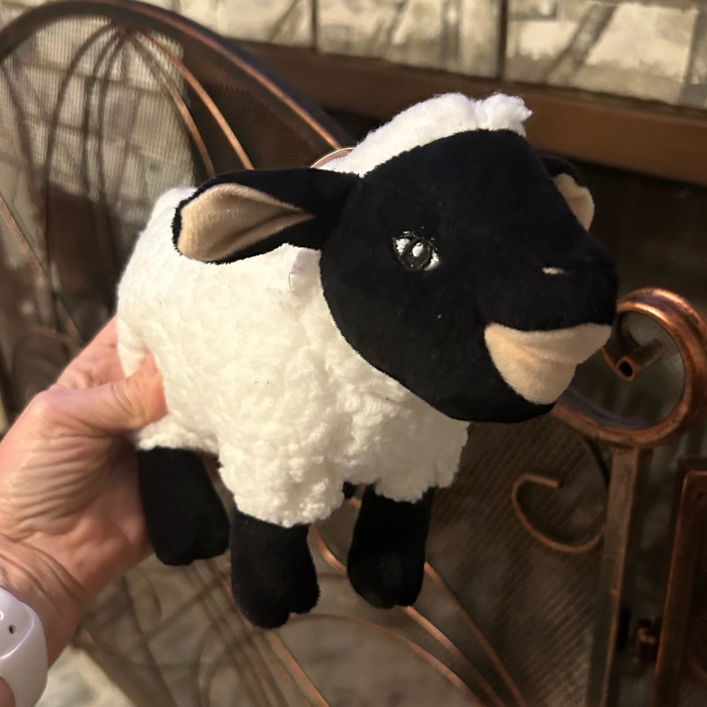 Sheep Squeaker Dog Toy with Tennis Ball Inside, two One NEW Farm home